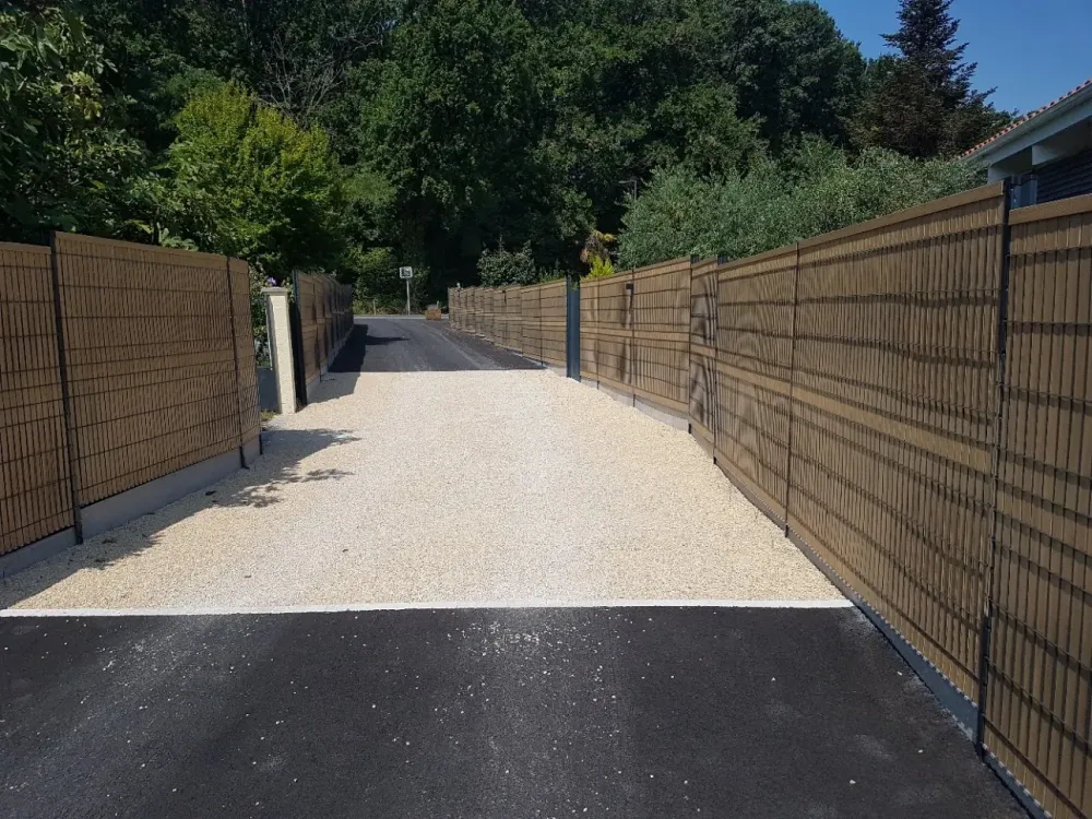 cloture panneaux rigides + kit d occultation